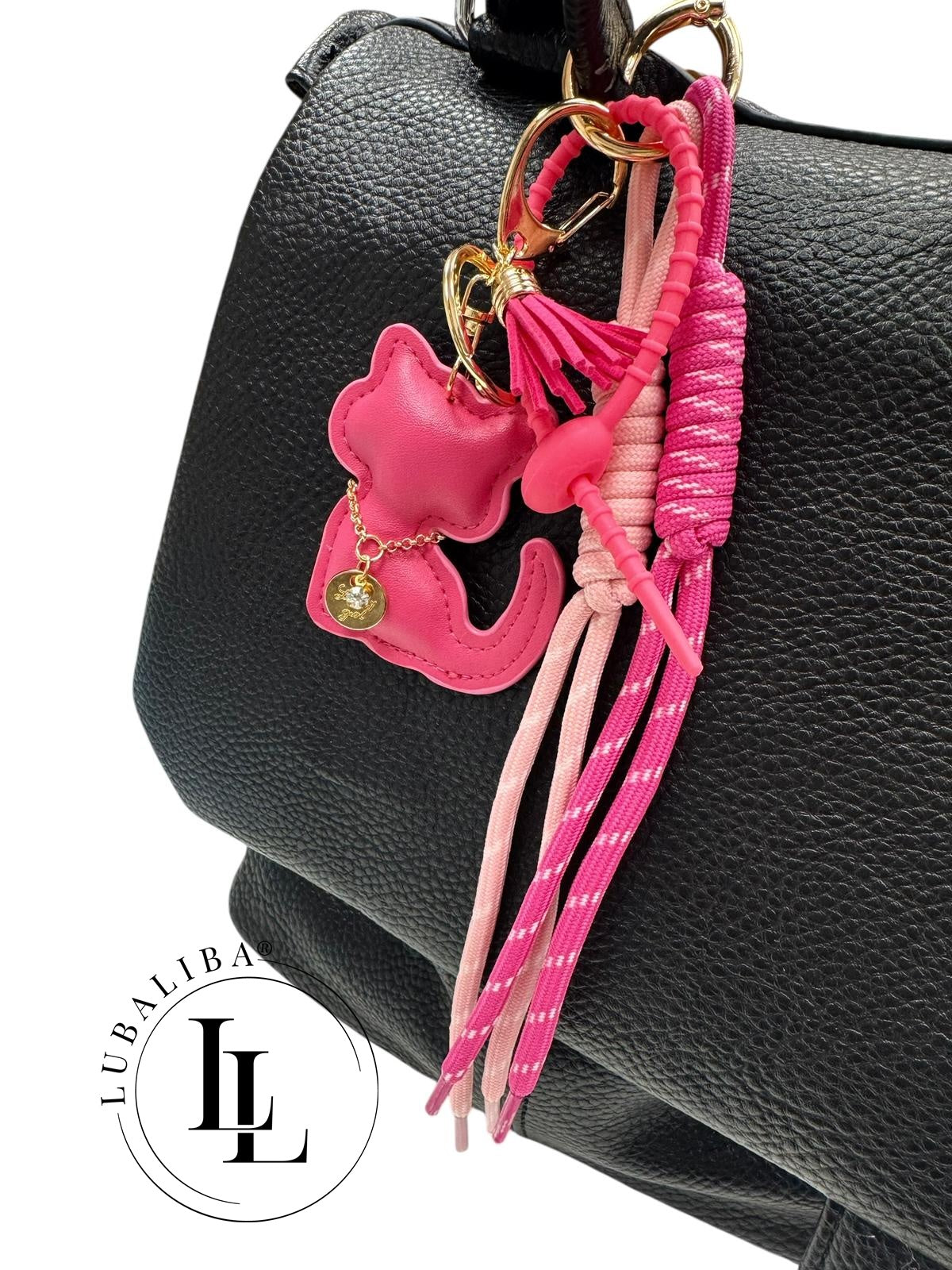 Anhänger Schlüsselanhänger " Katze Pink "